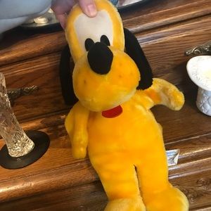 Vintage Pluto Walt Disney plush puppet 15 inch